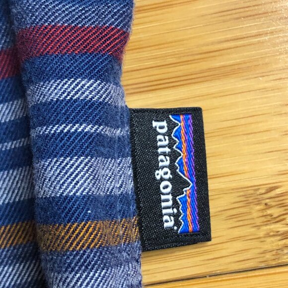 Mens Patagonia Button Down Casual Hiking Shirt Cotton Soft Fall Outdoor Stripes - Picture 8 of 8